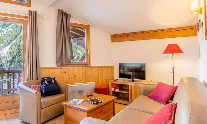 Pralognan-la-Vanoise Apartamento | Residencia Jardins de la Vanoise - Apartamento 2 habitaciones + montaña en esquina 6 personas