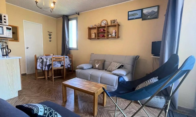 Le Sauze Apartamento | Residence La Grande Chaume - Studio for 4 People