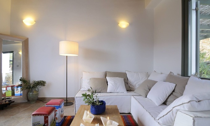 Andros Apartamento | Residencia con vistas laterales al mar en Andros