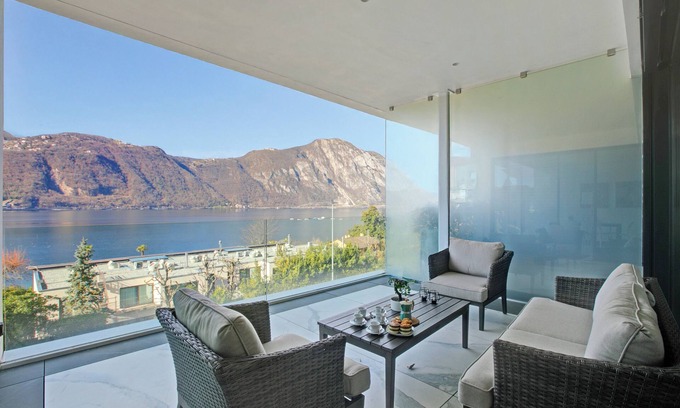 Bissone Apartamento | Residenza La Fontana, Bissone, Switzerland