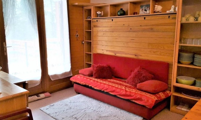 La Joue du Loup Apartamento | Centro estación, Planta baja, terraza, tv, local para esquís, 24m², La Joue du Loup