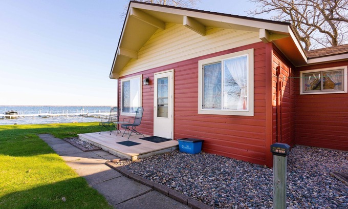 Battle Lake Casa | Resort Living on 175ft of Sandy Beach on Ottertail Lake, MN.- Cabin #1