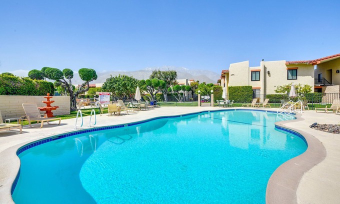 Sunrise Vista Chino Condominio | Resort Perks, Private Patio: Palm Springs Condo!