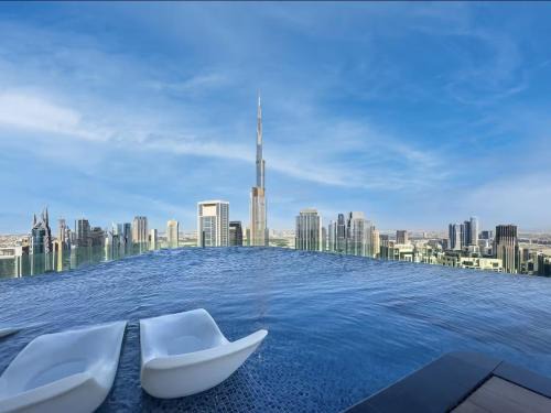 Trade Centre 1 Apartamento | Restay Homes at Paramount Midtown Hotel - Highest infinity pool access with Burj View