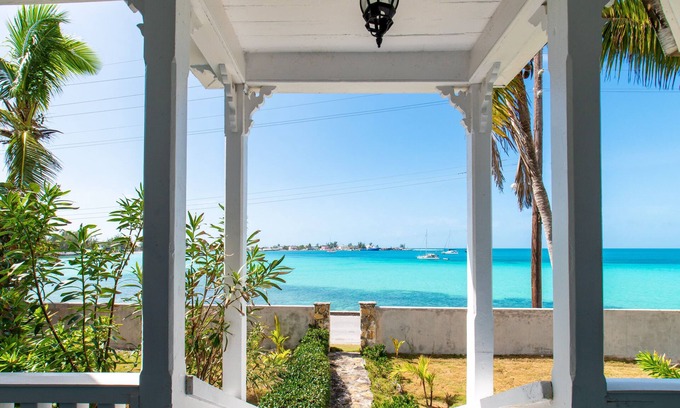 Governor's Harbour Casa | Restored Historic Waterfront Captains Home, Sunset Views, Walk to Beach