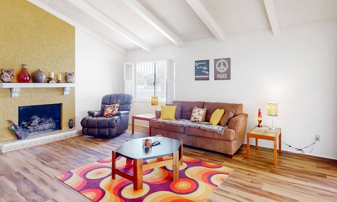 Litchfield Park Casa | Retro retreat with private pool, covered patio, firepit & grill - dog-friendly
