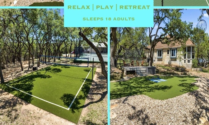 Dripping Springs Complejo | Reunion Springs-dog friendly resort w pool/volleyB/pickleB/tennis/basketB/golf