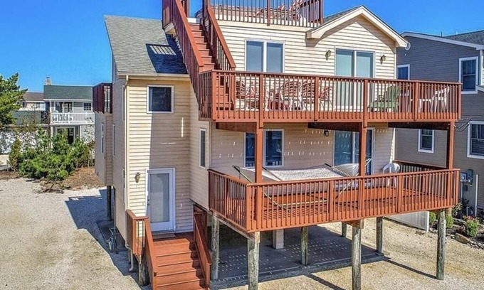 Harvey Cedars Casa | REVERSED LIVING WITH WATER VIEWS!