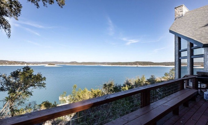 Mico Casa | Right on Medina Lake! Your large Deck overlooks the lake.