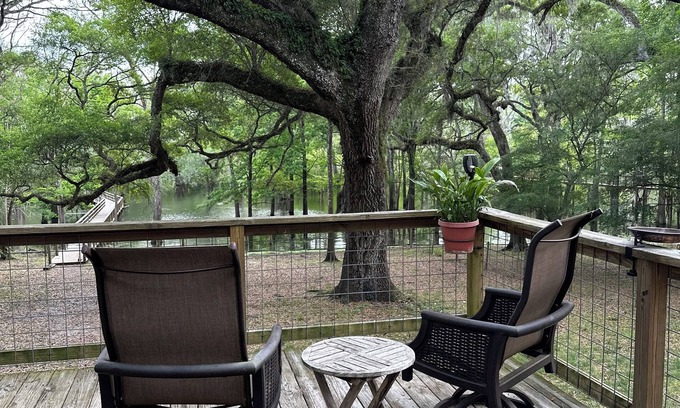 Branford Casa | Right on the River: Enjoy the Santa Fe + Ichetucknee Rivers from a Private Dock