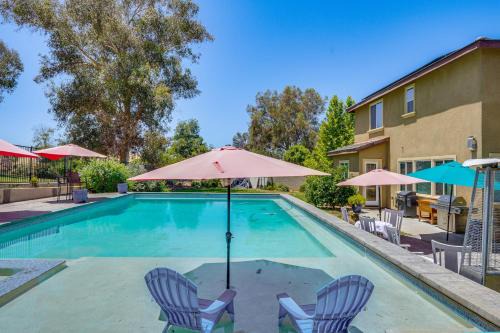 Bakersfield Casa | Rio Bravo Country Club Home in Bakersfield with Pool