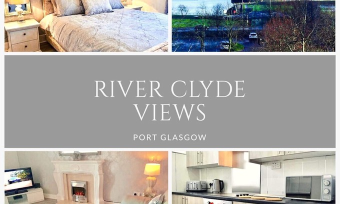 Port Glasgow Apartamento | RIO CLYDE VIEWS - APARTAMENTO PRIVADO, PISCINA INTERIOR, SAUNA, SALA DE VAPOR