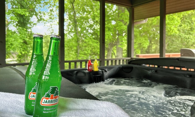 Pangburn Casa | Riverfront Bliss- Private River Dock, Hot Tub & Two King rooms!