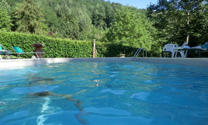 Bagni di Lucca Cabaña | Casas de Riverside Stone con piscina privada