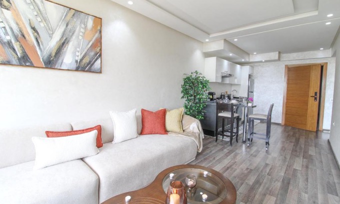 Casablanca Apartamento | Riviera Escape - Appart Neuf Climatisé avec Balcon à Maarif Anfa