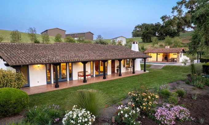 Ballard Casa | Rolling Ranch, Luxury Vineyard Retreat with Pool & Spa on 10 Acres