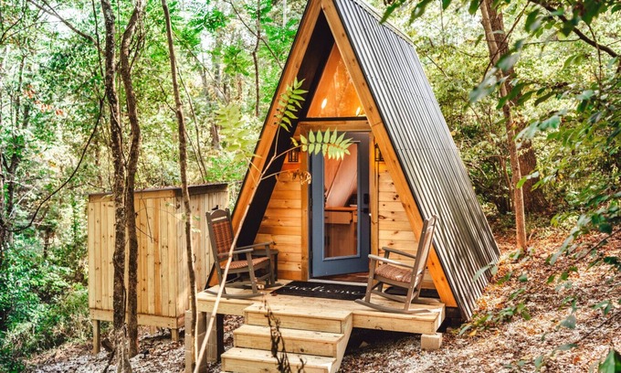 Rockbridge Casa | Romantic A-Frame | Secluded | Private 12 Acres