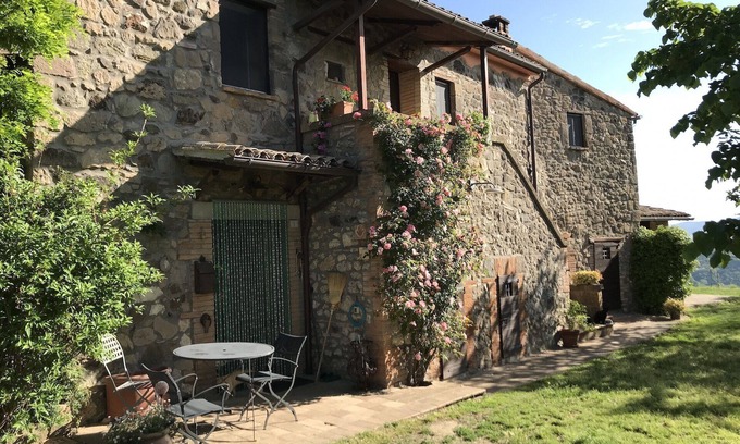 Civitella d'Agliano Casa | Oferta agosto -5%, Casa Desiderio, en Podere Porcino, apartamento romántico