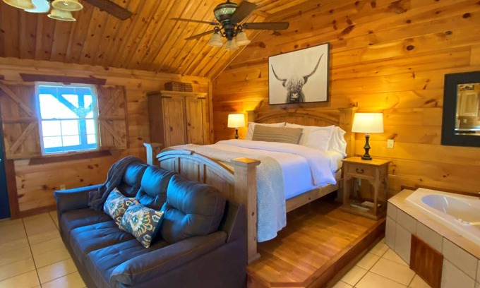 Mena Cabina | Romantic Cabin with Jacuzzi Tub. Ride-in Access to Wolf Pen Gap ATV trails