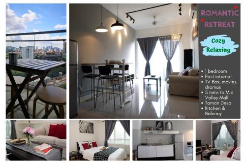 Pengkalan Tentera Udara Diraja Malaysia Apartamento | Romantic Home for Couples, 5mins to Mid Valley Mega Mall