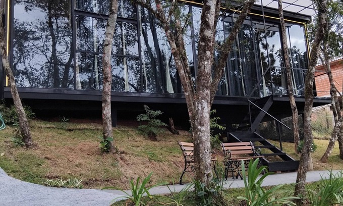 Campista Cabina | Romantic private cabin with hot tub and wood-burning stove