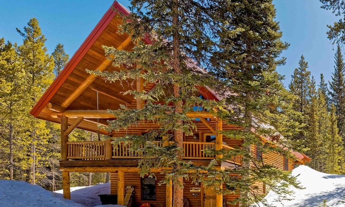 Breckenridge Park Estates Cabina | Cabaña rústica romántica con vistas panorámicas al pico 8 y una nueva bañera de hidromasaje