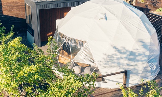 Yufuin Onsen Cabina | Room dome tent with hot spring 1 night and 2 / Yufu Ōita