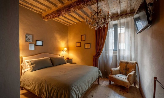 Campiglia d'Orcia Apartamento | Habitación 'Il Cannellone' con jardín compartido y Wi-Fi