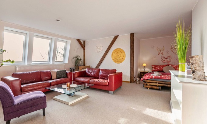 Cecilienkoog Apartamento | Habitación 'Jaspis Mit Rubin' con jardín compartido