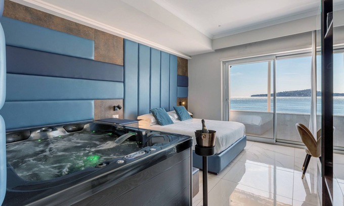 Chiaia Apartamento | Habitación 'Junior Suite Vista Mare' con balcón, Wi-Fi y aire acondicionado