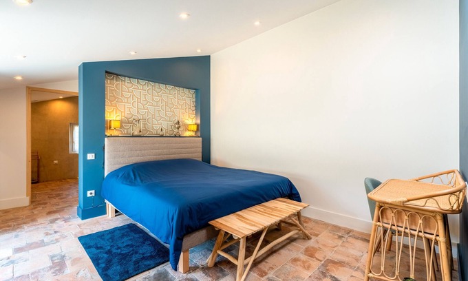 Les Angles Apartamento | Habitación 'Malo' con terraza compartida, jardín compartido y aire acondicionado
