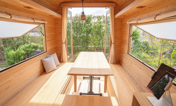 Utsunomiya Cabaña | Room only A relaxing and refreshing trip 2 night plan Wooden trailerstyle tiny house temple l /Utsunomiya Tochigi