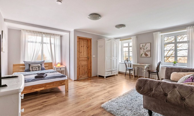 Cecilienkoog Apartamento | Habitación 'Rauchquarz' con jardín comunitario y Wi-Fi