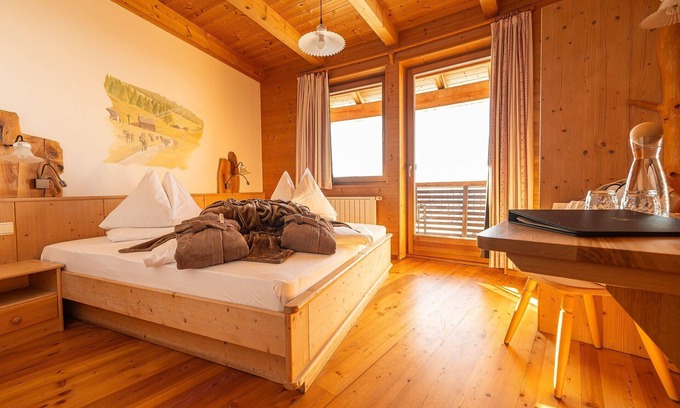 Plancios Apartamento | Habitación 'Rossalm Panoramazimmer 5' con terraza comunitaria, jardín comunitario y Wi-Fi