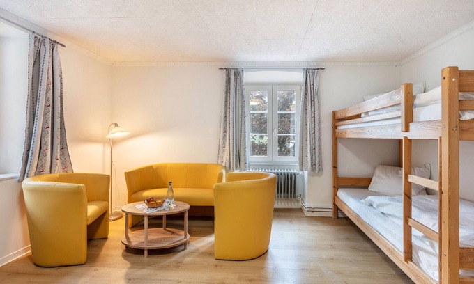 Tegernau Apartamento | Habitación 'Geselligkeit' con vistas a la montaña, terraza compartida y Wi-Fi