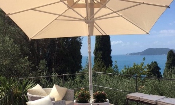 Lerici Villa | Habitación con vista al mar terraza