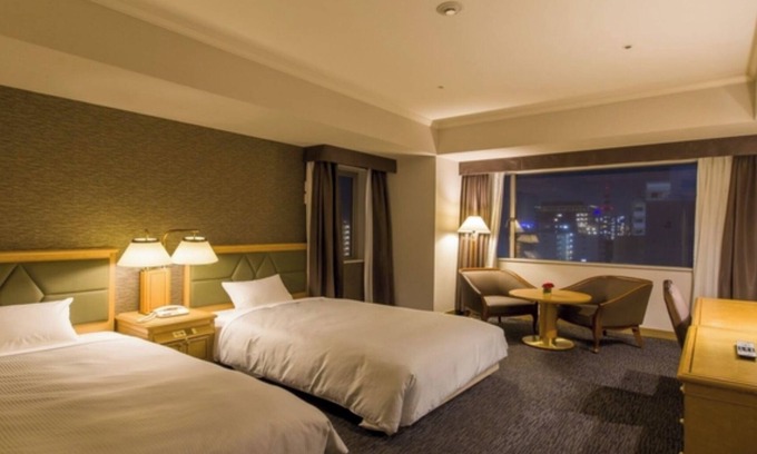 Chuo Hotel | Room without meals plan Corner view deluxe twin / Chiba Chiba