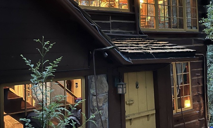 Redwood City Cabina | Rooms/tents in quaint original log cabin nestled in the Redwood trees on creek.