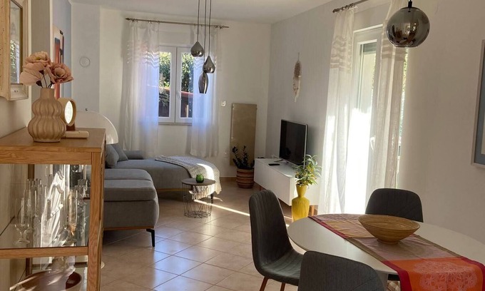 Borik Apartamento | Rovinj - Borik, beautiful apartment Lea for 2-4 persons with garden - 5 min. from the beach