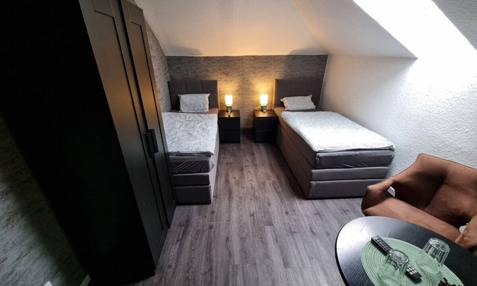 Recklinghausen Apartamento | Apartamento-Baño Privado-Vista a la Ciudad