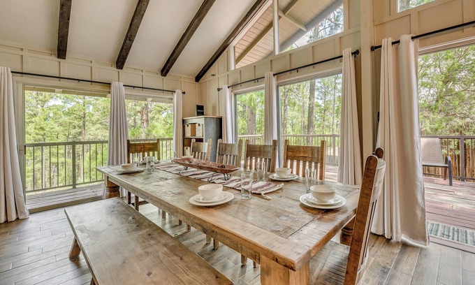 Ruidoso Cabaña | Ruidoso Vacation Rental w/ Spacious Deck