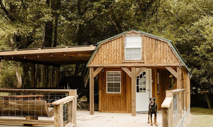 Pine Ridge Cabina | Running Water Tiny Cabin at Big Fork