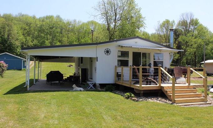 Rushford Lake Casa | Rushford Lake Waterfront Lake House with Private 50' Waterfront and Dock.