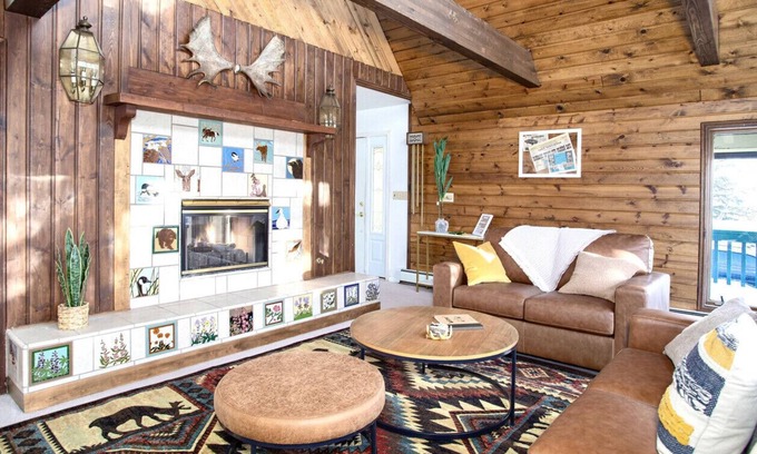College Cabina | Rustic Cozy Moose Chateau w/4b3b Center Located