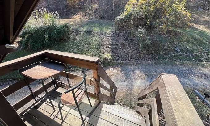 Wakefield Casa | Rustic home in the woods with Central HVAC, walk around porch, & wifi