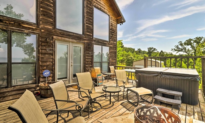 Waveland Cabina | Cabina Lamar + terraza con jacuzzi, vistas al lago y Mtn