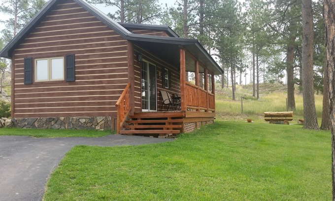 Custer Cabina | Rustic Rock Haven - Caballos bienvenidos