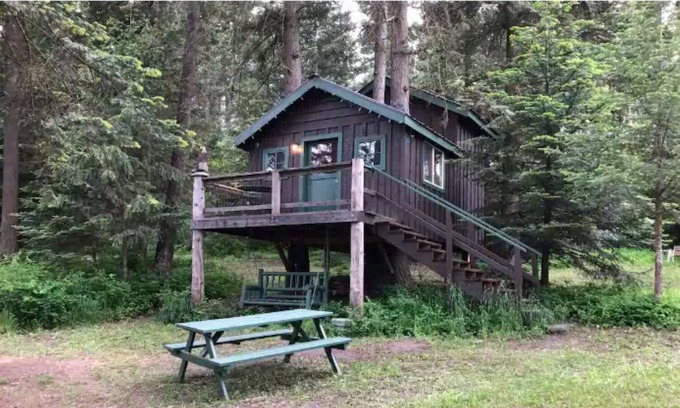Mead Cabina | Rustic Treehouse Cabin on Green Bluff!