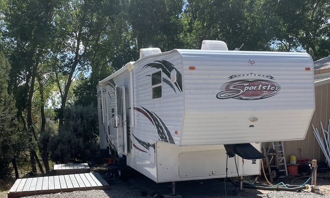 Aztec Casa | RV hookup next to our family friendly home. Between Aztec, NM and Durango, CO