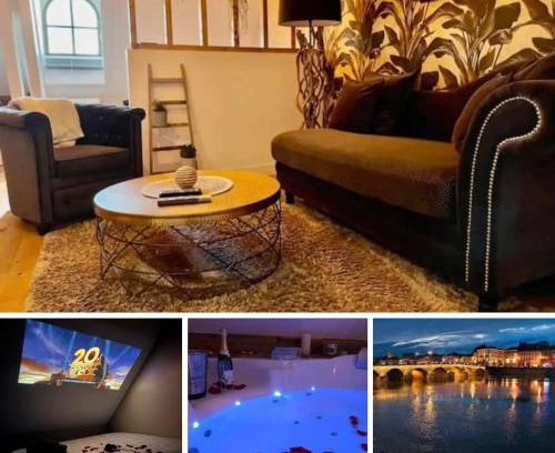 Macon Apartamento | Séjour détente au cœur de MÂCON spa,ciné,bouteille offerte